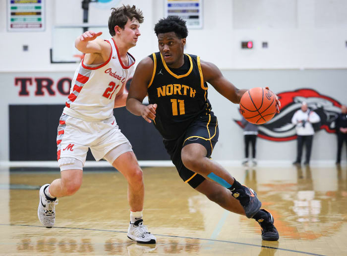 Michigan boys high school basketball: Orchard Lake vs. North Farmington from March 15, 2023.